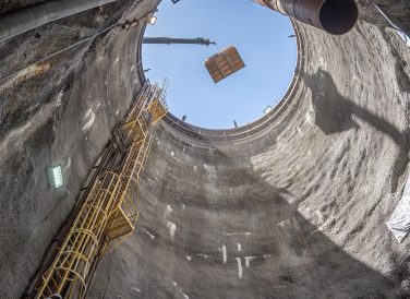 view inside of tunnel Mill Creek drainage relief